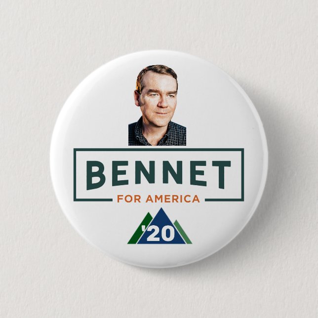 Badge Rond 5 Cm Michael Bennet pour le président (Devant)