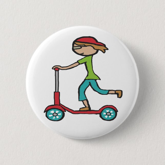 Badge Rond 5 Cm Micro Scooter (Devant)