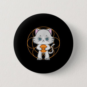 Badge Rond 5 Cm Mignon Chat Ragdoll Anime Sensibilisation à la Leu