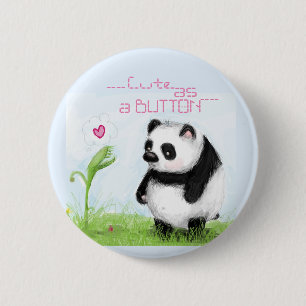 Badge Rond 5 Cm Mignon comme bouton