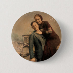 Badge Rond 5 Cm Mignon et Clyde