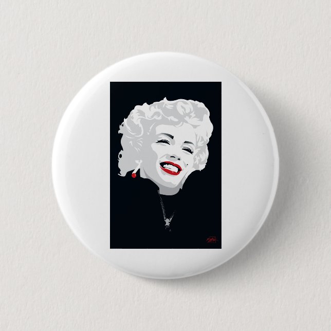 Badge Rond 5 Cm MIK05BW Miki Marilyn.tif (Devant)