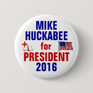 Badge Rond 5 Cm Mike Huckabee 2016
