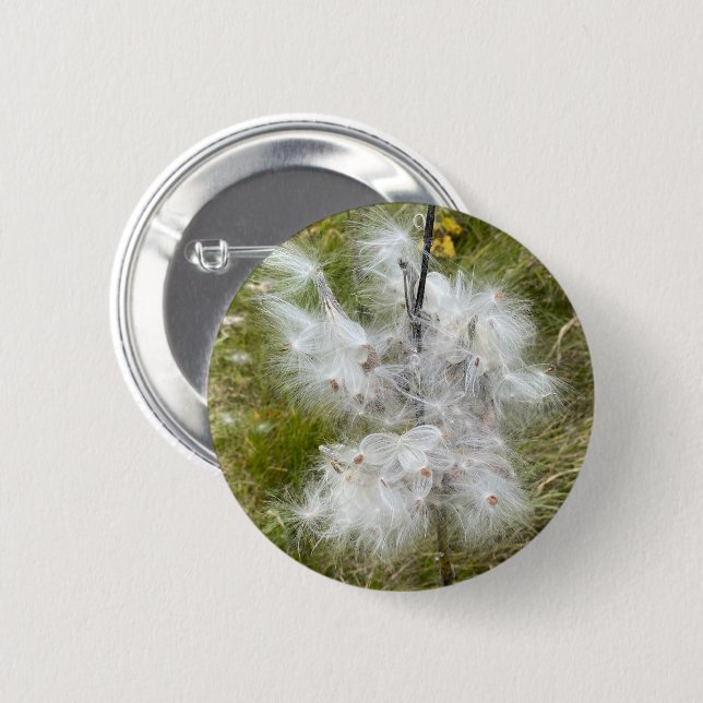 Badge Rond 5 Cm Milkweed | Papillon | (Devant & derrière)
