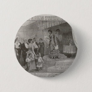 Badge Rond 5 Cm Millie Christine/deux a dirigé Madame