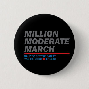Badge Rond 5 Cm Million de mars modéré