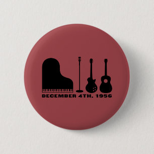 Badge Rond 5 Cm Million d'instruments de quartet du dollar - noir