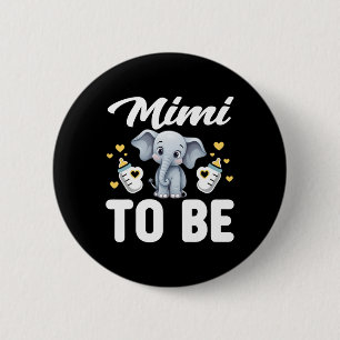 Badge Rond 5 Cm Mimi Pour Être Elephant Bébé Maman Maman Maman Mèr