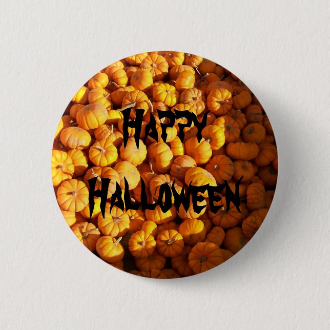 Badge Rond 5 Cm Mini citrouilles (Devant)