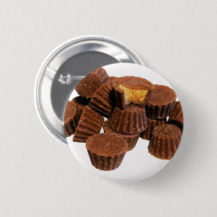 Badge Rond 5 Cm Mini traitements au chocolat et à l'arachide