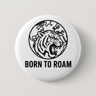 Badge Rond 5 Cm Minimalist Tiger Outline Hoodie