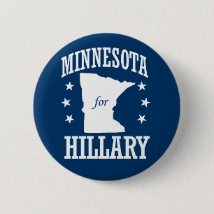BADGE ROND 5 CM MINNESOTA POUR L'HILLARY