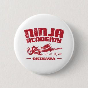 Badge Rond 5 Cm Mise à mort Bill de l'Okinawa d'académie de Ninj