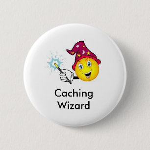 Badge Rond 5 Cm Mise en antémémoire du Pin de butin de Geocachin