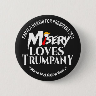BADGE ROND 5 CM MISERY AIME LA TRUMPANY