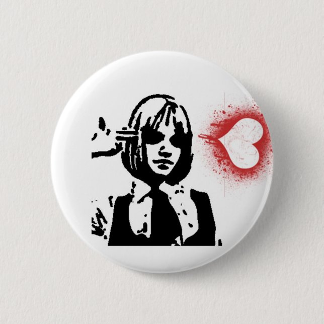 Badge Rond 5 Cm Mises à mort d'amour (Devant)