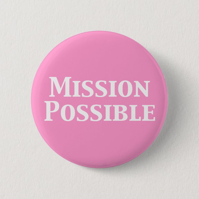 Badge Rond 5 Cm Mission Cadeaux possibles (Devant)