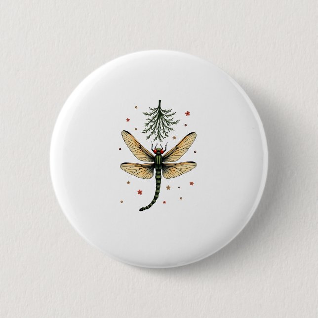 Badge Rond 5 Cm Mistletoe Kiss (Devant)
