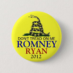 BADGE ROND 5 CM MITT ROMNEY 2012