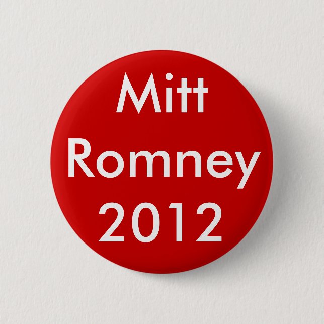 Badge Rond 5 Cm Mitt Romney 2012 (Devant)