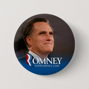 Badge Rond 5 Cm Mitt Romney 2012 - pinback de photo
