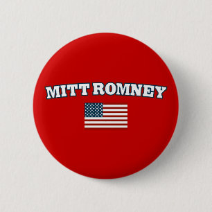 Badge Rond 5 Cm Mitt Romney Amérique