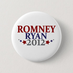 Badge Rond 5 Cm Mitt Romney Paul Ryan 2012