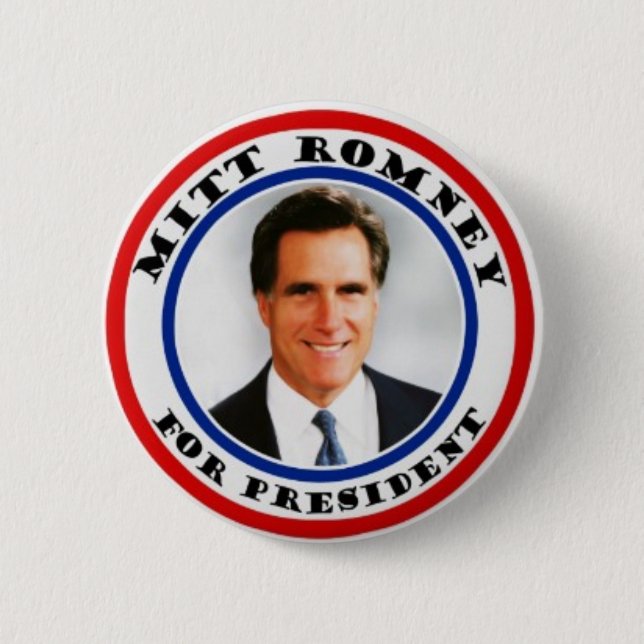 Badge Rond 5 Cm Mitt Romney pour presiden le bouton (Devant)