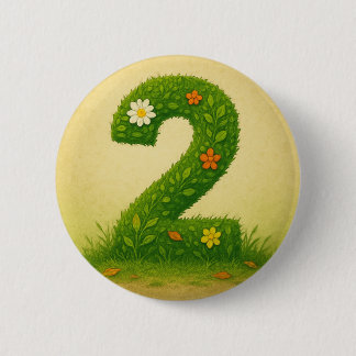 Badge Rond 5 Cm Mittens Numéro 2