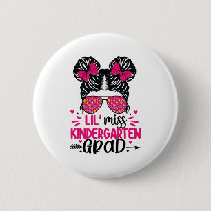 Badge Rond 5 Cm Mlle Kindergarten Grad Graduation Girls Graduated