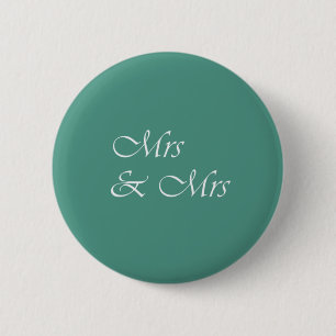 Badge Rond 5 Cm Mme et Mme Typographie