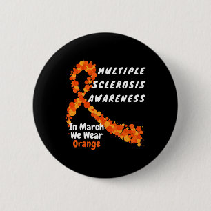 Badge Rond 5 Cm Mme Sclérose en plaques Marche de sensibilisation 