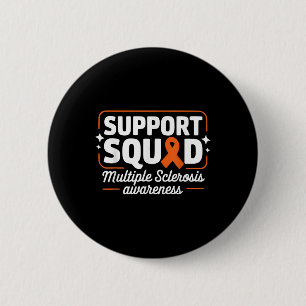 Badge Rond 5 Cm Mme Warrior Mme Soutien Escadron de soutien Scléro