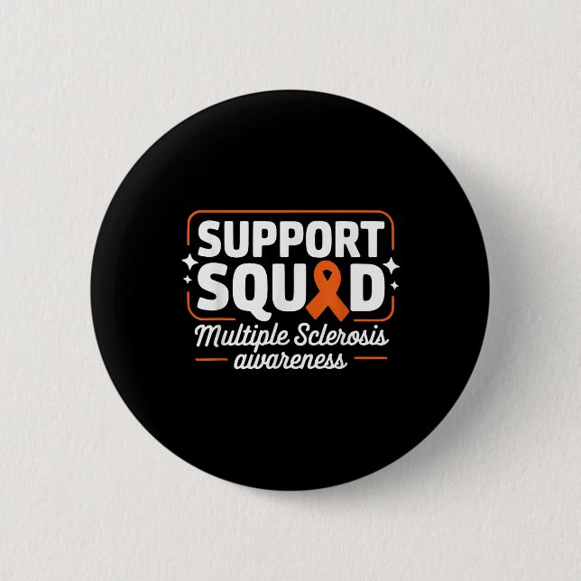 Badge Rond 5 Cm Mme Warrior Mme Soutien Escadron de soutien Scléro (Devant)
