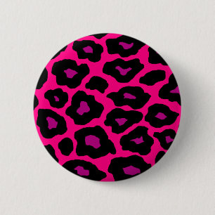 Badge Rond 5 Cm Mod Leopard