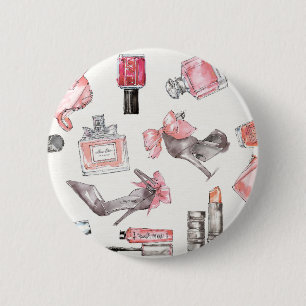 Badge Rond 5 Cm Mode chic d'aquarelle des accents  