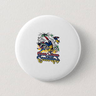 Badge Rond 5 Cm Mode de but Équateur Skeleton Striker Nations Dyna