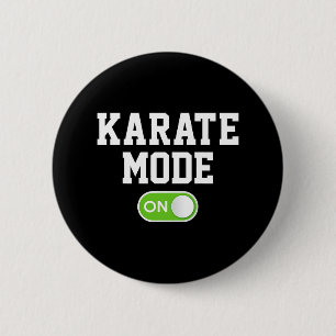 Badge Rond 5 Cm Mode Karate Sur Funny Karateka