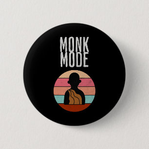 Badge Rond 5 Cm Mode Moine, Zen et Yoga, Méditation, bouddhiste, R