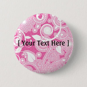 Badge Rond 5 Cm MODÈLE dans le rose - customisé