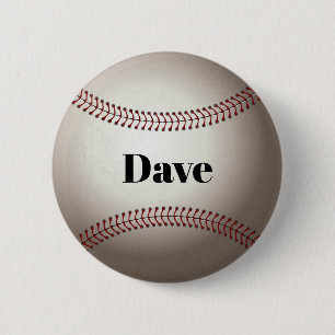 Badge Rond 5 Cm Modèle de baseball, personnalisation