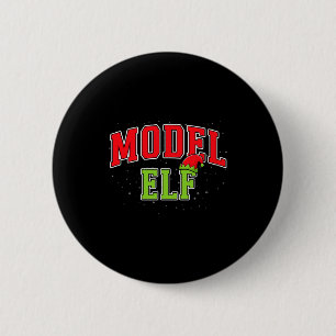 Badge Rond 5 Cm Modèle d'elfe de Noël en famille assortie Groupe X