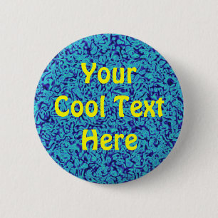 Badge Rond 5 Cm Modèle "d'impressionisme bleu"