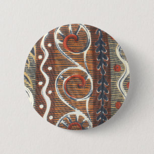 Badge Rond 5 Cm Modèle du bouton Couleurs traditionnelles Vintages