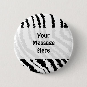 Badge Rond 5 Cm Modèle noir d'impression de zèbre