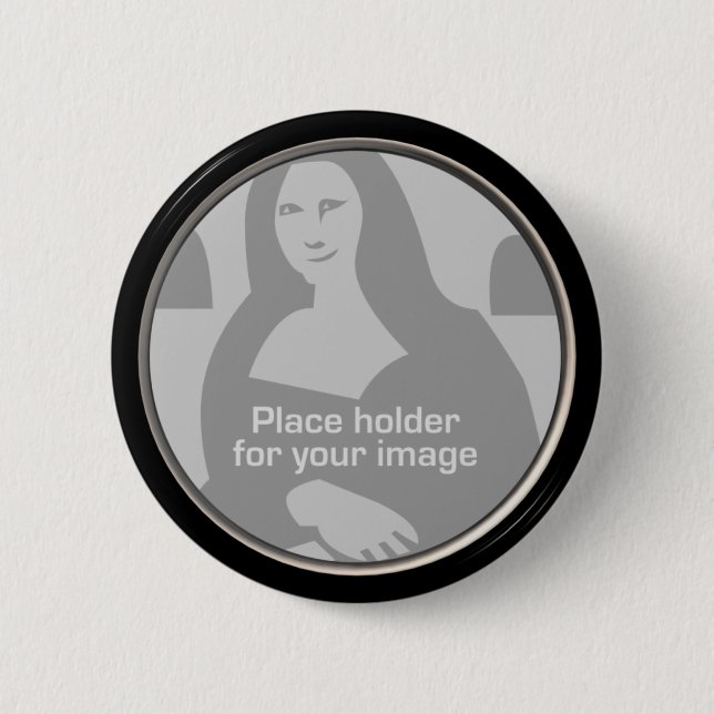 Badge Rond 5 Cm Modèle rond de cadre (Devant)