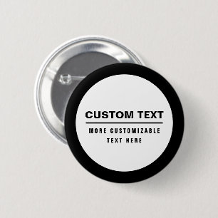 Badge Rond 5 Cm Modèle texte personnalisé en gras