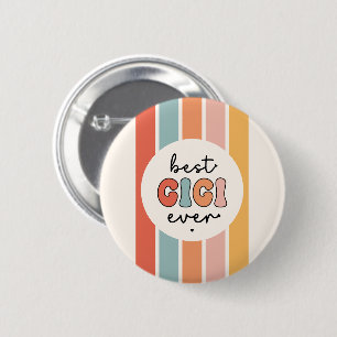 Badge Rond 5 Cm Moderne Best Gigi Ever Cute Retro Grand-mère