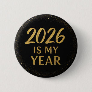 Badge Rond 5 Cm Moderne Élégant 2026 est mon année