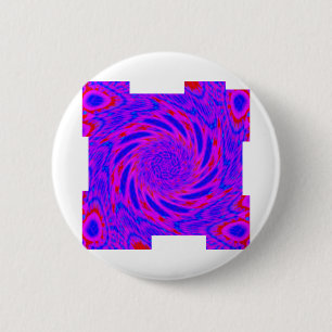 BADGE ROND 5 CM MODERNE MANDALA COULEUR ROSE